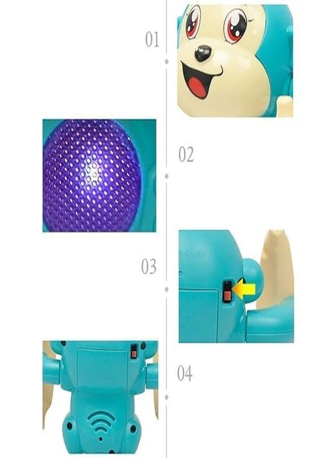 JERICOS Dancing Monkey Sensor Musical Tumbling Rolling Doll Toy for Kids, Multi-Color, Voice Control, Lights and Sounds | Kids Fun Learning Toy - Image 5